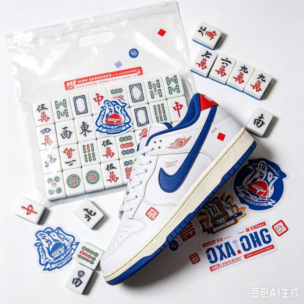 deep print mahjong set