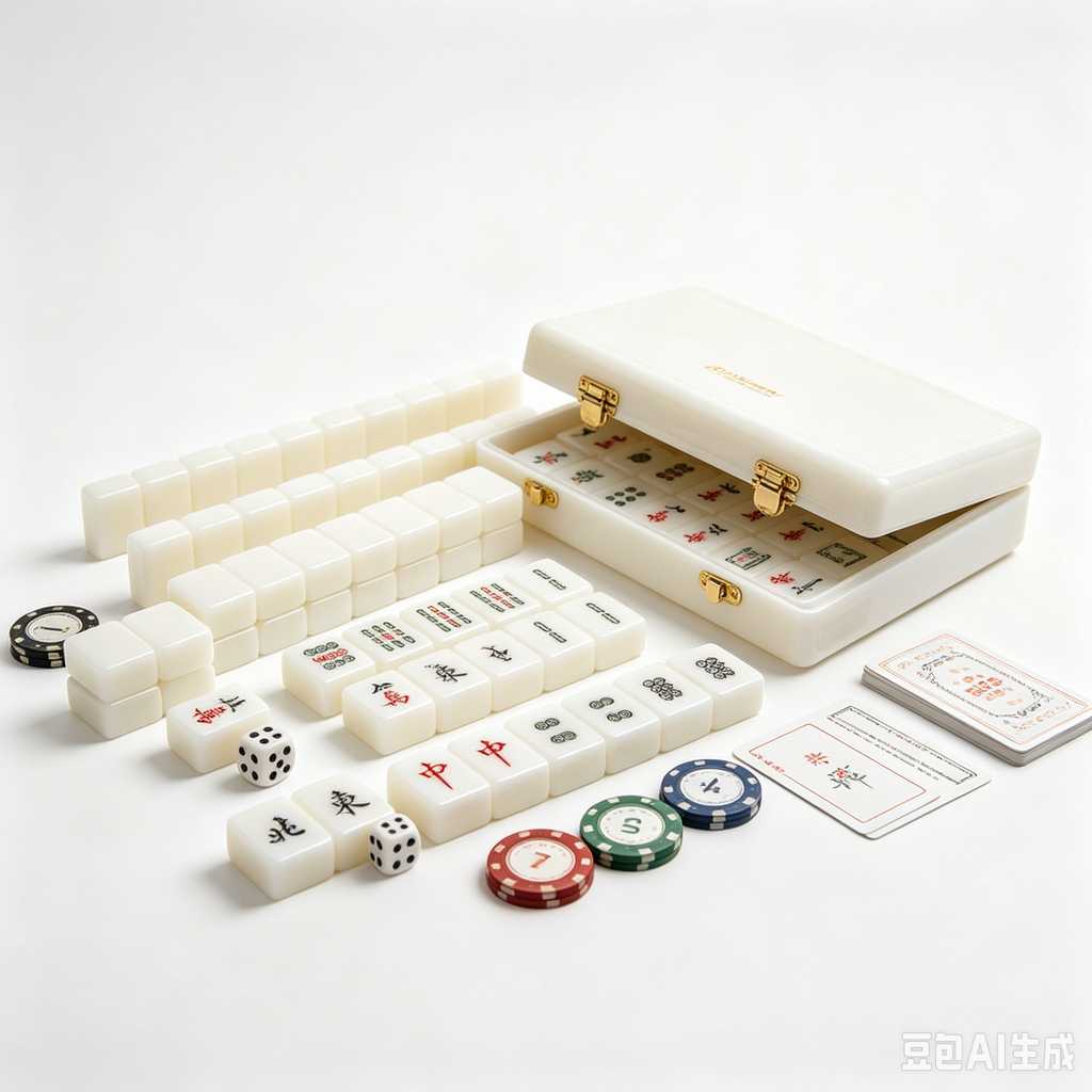 decorative mahjong tiles set
